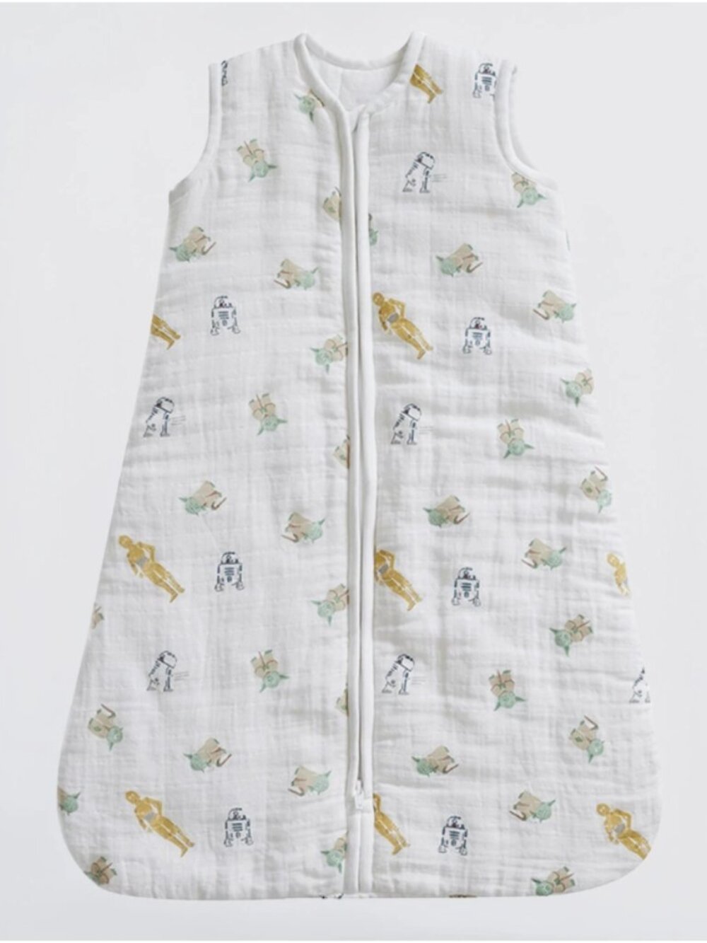 Pottery Barn Kids Star Wars Medium Wearable Blanket White Green Gold Blue Size S